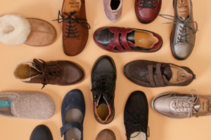 illustration différents types de chaussures